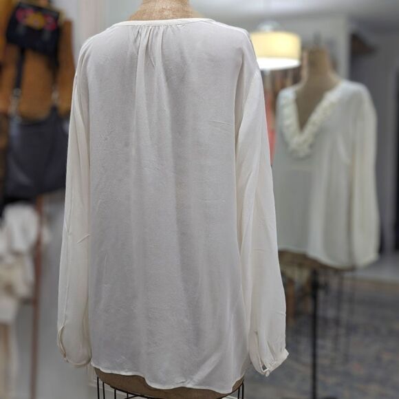 Ruffled Silk Blouse - Picture 5 of 8